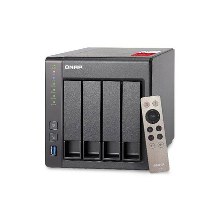 Qnap Intel Celeron 2.0GHz/2GB RAM/2GbE/4SATA3/USB3.0/4-Bay Desktop NAS for TS-451+-2G-US